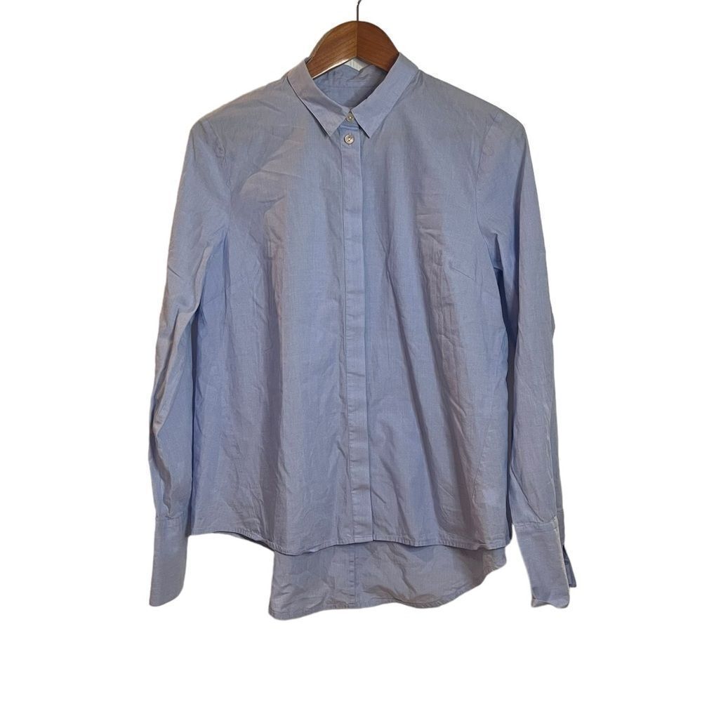 J. Jill light blue button down shirt. Size medium